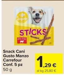 Selection carrefour - Snack Cani Gusto Manzo