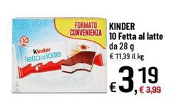 Kinder - 10 Fetta Al Latte