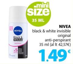 Nivea - Black & White Invisible Original Anti-perspirant
