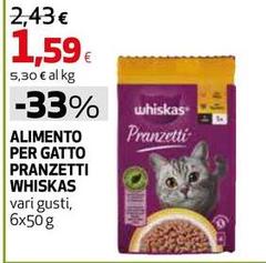 Whiskas - Alimento Per Gatto Pranzetti