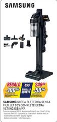 Samsung - Scopa Elettrica Senza Filo Jet 9ss Complete Extra Vs70h286k/wa