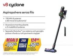 V8 Cyclone aspirapolvere senza filo