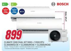 Bosch - Climate 2000 Dual Kit Kit 900 + 12000 Btu CL5000M53/2E + CL2000UW26E