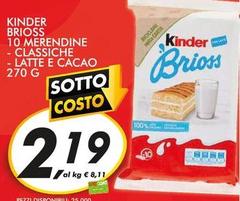 Kinder - Brioss 10 Merendine