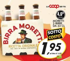 Moretti 3 Birre