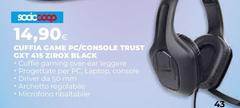 Trust - Cuffia Game Pc/Console  Qt 415 Zirrox Black