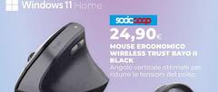 Coop - Mousse Ergonomico Wireless Trust Bayo II Black