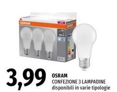Osram - Confezione 3 Lampadine