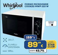 Whirlpool - Forno Microonde COOK20 MWP 103 W