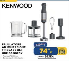 Kenwood - Frullatore Ad Immersione Triblade Xl+ Hbm60.307GY