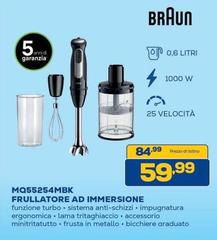 Braun - MQ55254MBK Frullatore Ad Immersione