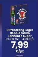 Tennent's - Birra Strong Lager Doppio Malto Super