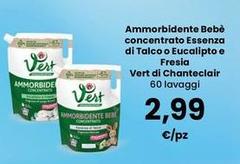 Vert - Ammorbidente Bebè Concentrato Essenza Di Talco O Eucalipto E Fresia