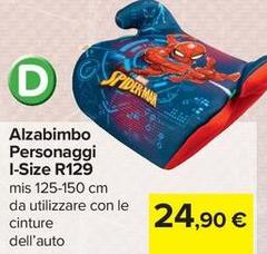 Alzabimbo Personaggi I-Size R129
