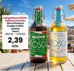 La tosca - Birra Filtrata A Freddo O 100% Italiana
