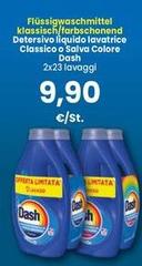 Dash - Detersivo Liquido Lavatrice Classico O Salva Colore