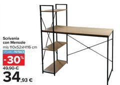 Scrivania Con Mensole