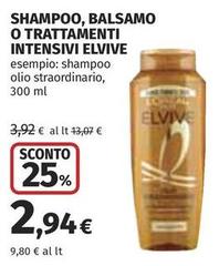 L'Oreal - Shampoo, Balsamo O Trattamenti Intensivi Elvive