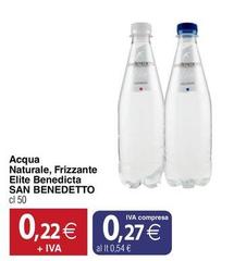 San Benedetto - Acqua Naturale, Frizzante Elite Benedicta