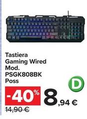Tastiera Gaming Wired Mod. PSGK808BK