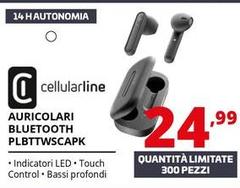 Cellularline - Auricolari Bluetooth PLBTTWSCAPK 