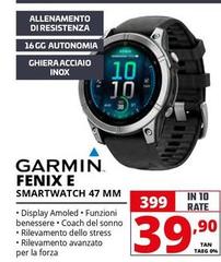 Garmin - Fenix E Smartwatch 47 Mm
