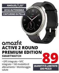 Amazfit - Active 2 Round Premium Edition Smartwatch