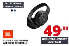 Jbl - Cuffie A Padiglione Wireless T720BTBLK 