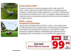 Navimow - Robot Tagliaerba Senza Cavo Perimetrale NRTK+ Vision I208 AWD