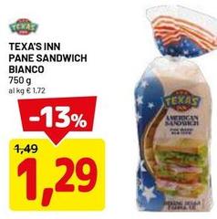 Texa's inn - Inn Pane Sandwich Bianco