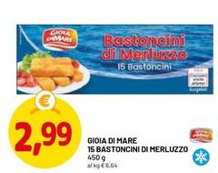 Gioia di mare - 15 Bastoncini Di Merluzzo