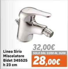 Linea -  Sirio Miscelatore Bidet 345525