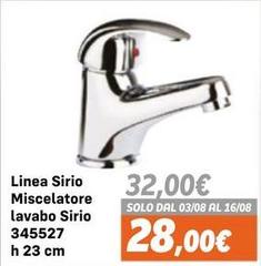 Sirio - Linea  Miscelatore Lavabo 3345527