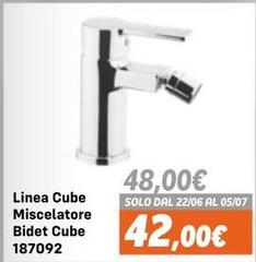 Linea -  Cube Miscelatore Bidet Cube