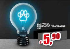 Lampadina Decorativa Ricaricabile Usb