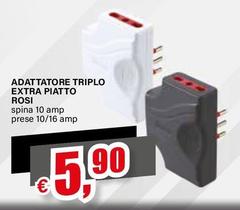 Adattatore Triplo Extra Piatto Rosi