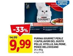 Purina - Gourmet Perle Capolavori Del Gusto Pollo, Vitello, Salmone, Pesce Dell'oceano