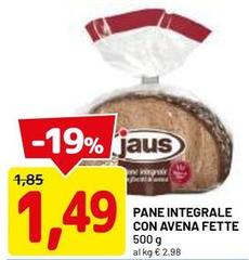 Jaus - Pane Integrale Con Avena Fette