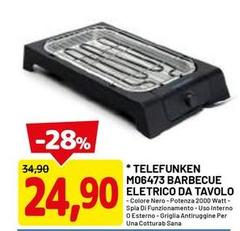 Telefunken - M06473 Barbecue Eletrico Da Tavolo