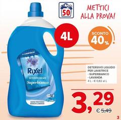 Rixel - Detersivo Liquido Per Lavatrice Superbianco