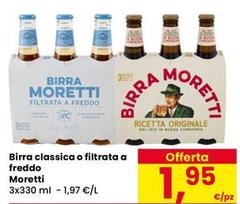 Moretti - Birra Classica O Filtrata A Freddo