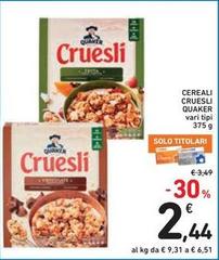 Quaker - Cereali Cruesli