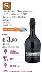 Chiarli - Lambrusco Grasparossa Di Castelvetro DOC Tenuta Villa Cialdini