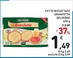Delverde - Fette Biscottate Granfetta
