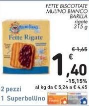 Barilla - Fette Biscottate Mulino Bianco