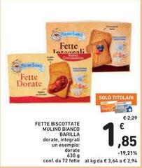 Barilla - Fette Biscottate Mulino Bianco