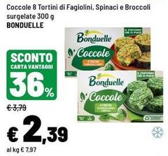 Bonduelle - Coccole 8 Tortini Di Fagiolini, Spinaci E Broccoli Surgelate
