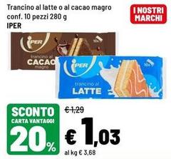 magro - Trancino Al Latte O Al Cacao Magro