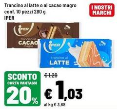 magro - Trancino Al Latte O Al Cacao Magro