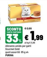 Purina - Alimento Umido Per Gatti Gourmet Gold